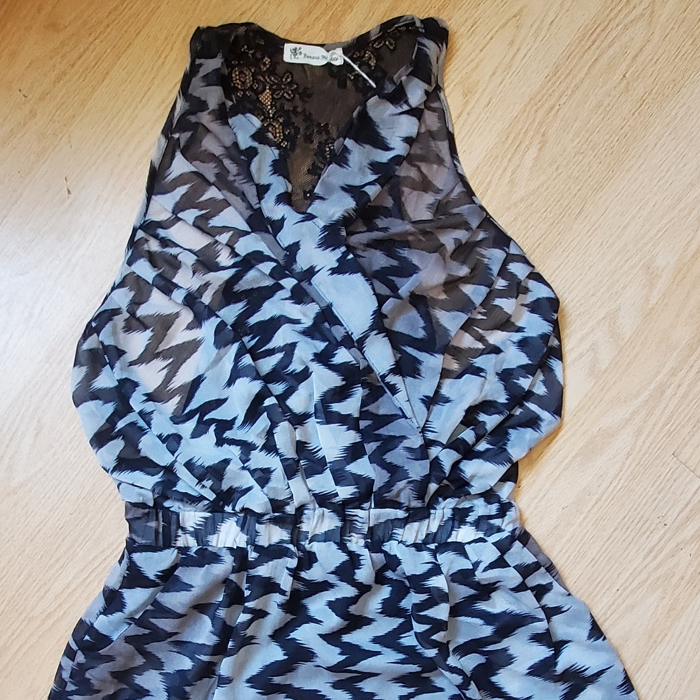 Woman's Banana Monkey sleeveless mini dress, size M